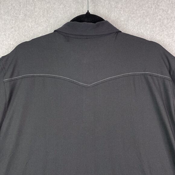 Antigua Shirt Mens XL Black Western Polo Pearl Snap WWE WrestleMania Vegas - Picture 6 of 9